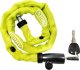 Zapięcie ABUS Web 1500 na klucz, łańcuch 60 cm, limonkowe 2