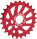 Zębatka BMX Peacock alu 6061, 25 zębów, czerwona anodowana 1