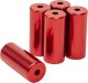 Końcówki pancerza przerzutki, aluminiowe 4 mm, 5 szt. czerwone 6