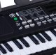 Elektryczny keyboard dla początkujących i dla dzieci MusicMate MM-02 czarny 4