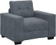 vidaXL Sofa Fotel Ciemnoszary 60 cm Aksamit 2