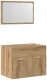 vidaXL 2-częściowy zestaw mebli łazienkowych, dąb artisan 2