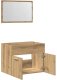 vidaXL 2-częściowy zestaw mebli łazienkowych, dąb artisan 5