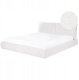 Beliani Łóżko wodne Boucle VINAY 180 x 200 cm Biały 2
