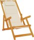 vidaXL Krzesła plażowe Zestaw 2 Kremowy Textilene 61.5 x 110 x 97 cm 4