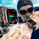 SMARTWATCH MĘSKI GPS PŁYWANIE WODOODPORNY SEN ROZMOWY SMART WATCH + 2 PASKI 10