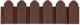 Obrzeże ogrodowe Plonos 240 cm PL-960 brązowe 1