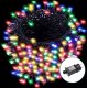 Lampki choinkowe 50m 500 LED kolorowe RGB z pilotem zewnętrzne 31V 1