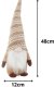 Skrzat krasnal świąteczny brązowy gnom z brodą pod choinkę 48cm miękki 9