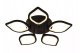 Żyrandol LED Kwiat Lampa Sufitowa Regulowana Ring 1