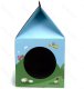 Nobleza Kartonowy drapak w formie domku do zabawy drapania i spania 30x30x52cm 1