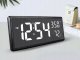 Zegar budzik elektroniczny cyfrowy led stojący wiszący temperatura wilgoć 6