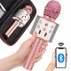 Mikrofon Verk Mikrofon bezprzewodowy bluetooth głośnik karaoke okrągły z etui różne tryby 1
