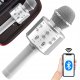 Mikrofon Verk Mikrofon bezprzewodowy bluetooth głośnik karaoke okrągły z etui różne tryby 1