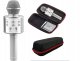 Mikrofon Verk Mikrofon bezprzewodowy bluetooth głośnik karaoke okrągły z etui różne tryby 8