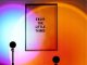 Projektor lampa lampka zachód wschód imitacja słońca led rgb usb + pilot 1