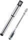 Pompka ręczna BIRZMAN Infinite Road with CO2 (Presta/Schrader), 160psi/11bar, Długość 255mm, CNC, Srebrna, Naboje CO2 2x16g (NEW) 1