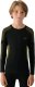 Bielizna termoaktwna termiczna bezszwowa dla chłopca bluza legginsy 4F M149 zielono-czarna 4FJWAW24USEAM149 45S 128-134cm 3