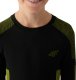 Bielizna termoaktwna termiczna bezszwowa dla chłopca bluza legginsy 4F M149 zielono-czarna 4FJWAW24USEAM149 45S 128-134cm 5