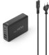Hama GaN 140W PD/QC 3x USB-C, 2x USB-A czarna 1