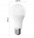 LED �ar�wka EMOS Lighting E27, 220-240V, 13.2W, 1521lm, 4000k, neutralna biel, 30000h, Classic A60 120x60x60mm 2