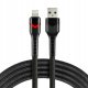 Kabel USB Usams USB-A - Lightning 1 m Czarny (CBB-1IBR) 1