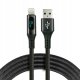 Kabel USB Usams USB-A - Lightning 1 m Czarny (CBB-1IBL) 2