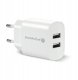 Ładowarka sieciowa 2 x USB 2.4A biała 1