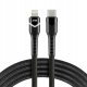Kabel USB Usams USB-C - Lightning 1 m Czarny (CBB-1CIR) 4
