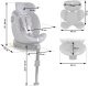 Fotelik samochodowy Nukido Prestige Line szary 0-36 kg ISOFIX 3