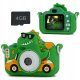 Aparat Cyfrowy XREC X2 48MP Kamera 1080p dla Dziecka 5x Gry MP3 + Karta 4GB / XREC X2 / Dinozaur Zielony 2