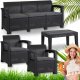 Meble Ogrodowe Sofa x2 Fotel Stolik Na Taras Ogród Zestaw Komplet BRANDON 1