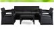 Meble Ogrodowe Sofa x2 Fotel Stolik Na Taras Ogród Zestaw Komplet BRANDON 12