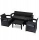 Meble Ogrodowe Sofa x2 Fotel Stolik Na Taras Ogród Zestaw Komplet BRANDON 7