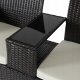 Sofa Kanapa Rattanowa Ława Ławka Ogrodowa Na Taras Ogród KENT Brązowa 8