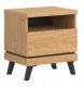 Szafka Nocna Loft Dąb z Szufladą 50 cm CANTE Mała Do Sypialni Do Pokoju 3