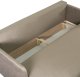 Sofa Kanapa Rozkładana z Funkcją Spania Wersalka Dwuosobowa Beżowa LUMO 5