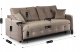 Sofa Kanapa Rozkładana z Funkcją Spania Wersalka Dwuosobowa Beżowa SEUL 12