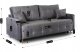 Sofa Kanapa Rozkładana z Funkcją Spania Wersalka Dwuosobowa Szara SEUL 10