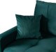 Sofa Kanapa Rozkładana z Funkcją Spania Wersalka Dwuosobowa Zielona FAVIO 7