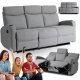 Sofa Kanapa 180 cm Rozkładana Trzyosobowa Do Salonu Szara ALAN 3 1