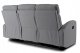 Sofa Kanapa 180 cm Rozkładana Trzyosobowa Do Salonu Szara ALAN 3 6