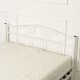 Łóżko 120x200 Metalowe Jednoosobowe Pojedyncze Młodzieżowe Białe GRIFFIN 7