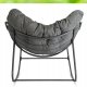 Fotel Leżak Ogrodowy Bujany Bujak Leżanka Do Salonu Na Taras LAREDO Szary 9