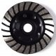 TARCZA DIAMENTOWA GARNKOWA TURBO DO SZLIFOWANIA BETONU KOSTKI 125x22MM 3