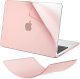 Etui do Apple Macbook Air 13.6 - M2/M3 2022/2023/2024/2025 Alogy AirGuard Elastyczna obudowa Matowa Przezroczysty Różowy 1