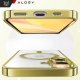 Etui Case MagSafe Case do iPhone 16 Plus Glamour Luxury obudowa Slim Ring Alogy złote przezroczyste + szkło hartowane 4