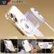 Etui Case MagSafe Case do iPhone 16 Plus Glamour Luxury obudowa Slim Ring Alogy złote przezroczyste + szkło hartowane 5