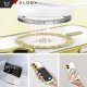 Etui Case MagSafe Case do iPhone 16 Plus Glamour Luxury obudowa Slim Ring Alogy złote przezroczyste + szkło hartowane 7