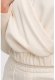 B292 Bluza z kopertowym dekoltem - waniliowa (kolor ecru, rozmiar L) 6